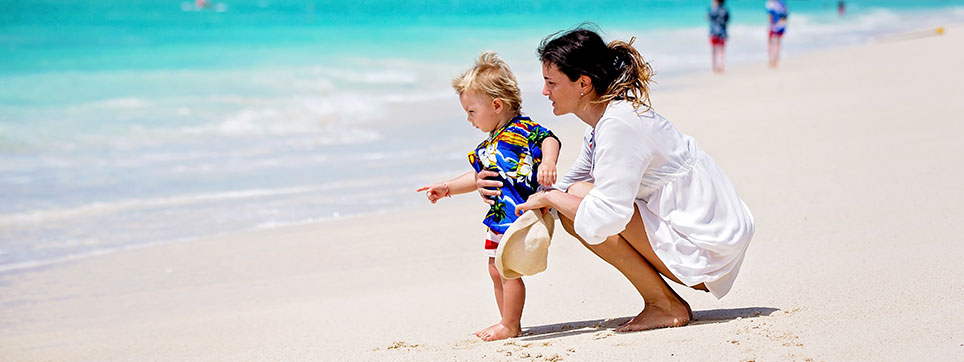 Mauritius Familien Ferien Mutter mit Kind Mauritius Mutter mit Kind