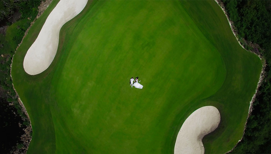 Mauritis Golfhotels, Golfplatz aus der Luft